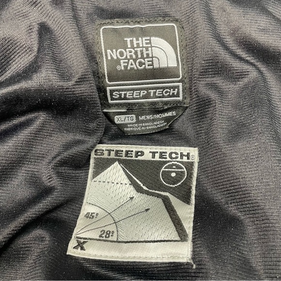 The North Face Men's Steep Tech Gray and White Ski Jacket XL  NO HOOD - Picture 6 of 6
